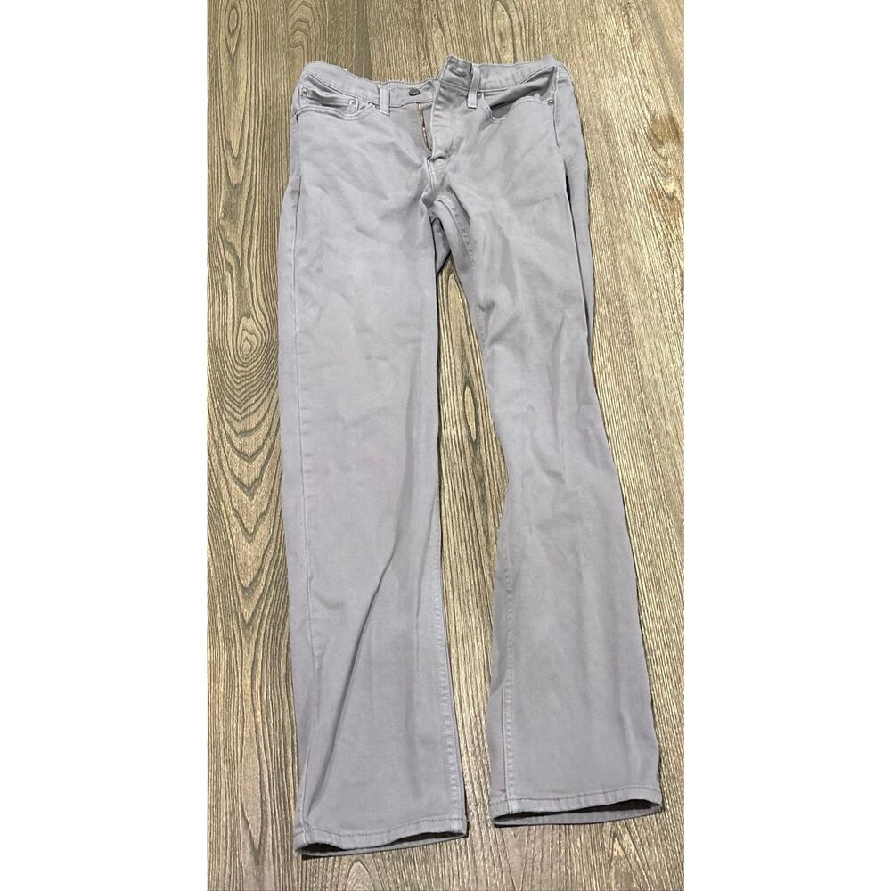 Levi's Mens 514 Straight Jeans Mid Rise Denim Cotton Blend Gray Size 32 x 34